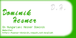 dominik hesner business card
